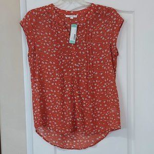 Fun2Fun NWT Alvena Split Neck Blouse-Sleeveless-XL